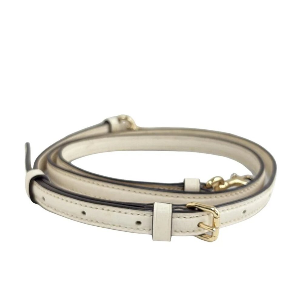Auth COACH - Cream Leather 17